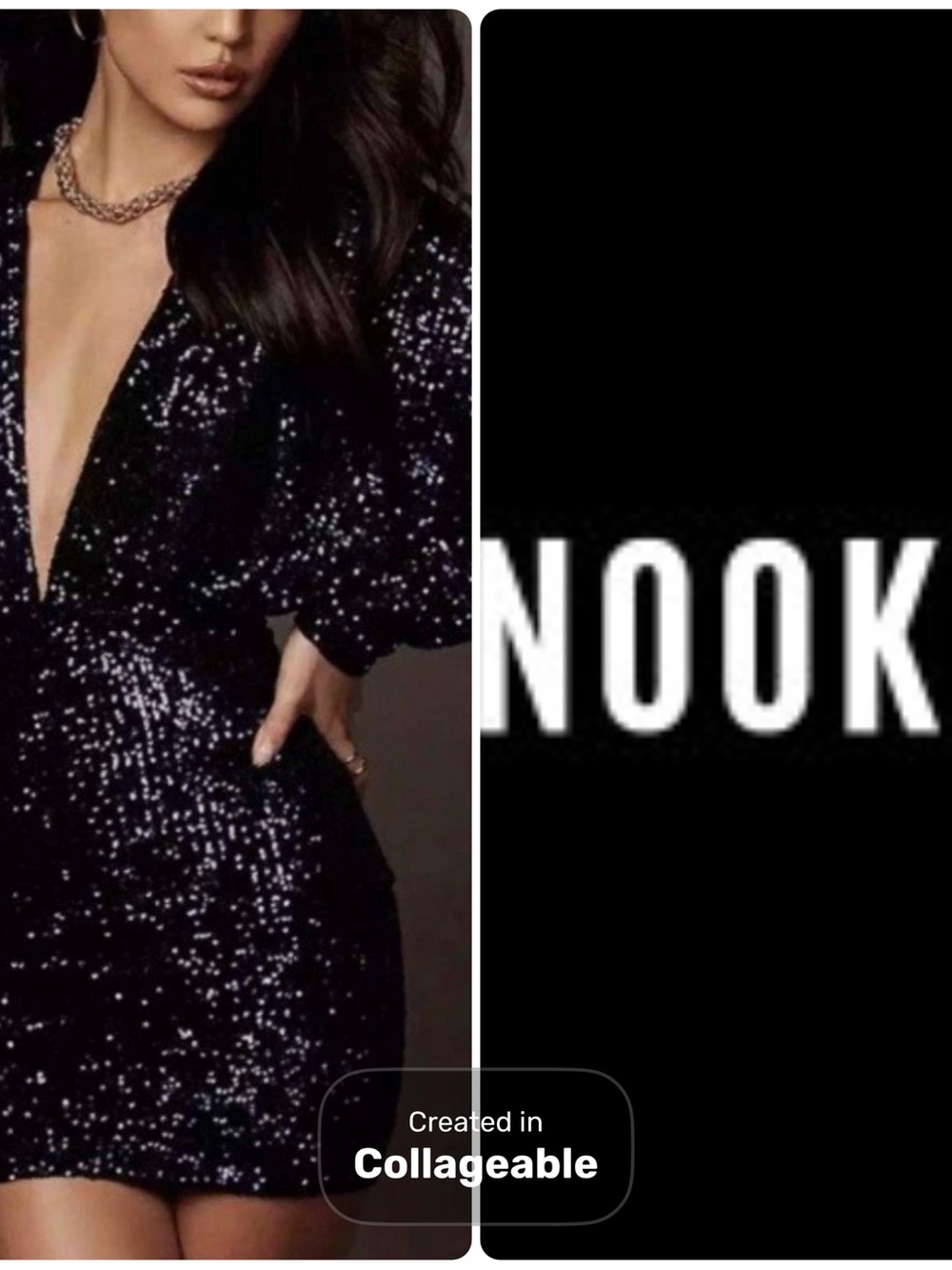 ‼️NOOKIE‼️🖤  Veda Sequin Mini Dress in Black NWT‼️🖤